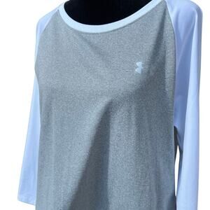 Under Armour, long sleeve, T-shirt top, gray women’s L